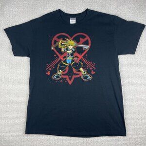 Vintage Y2K Kingdom Hearts Disney Video Game T Shirt Sora Men Sz L